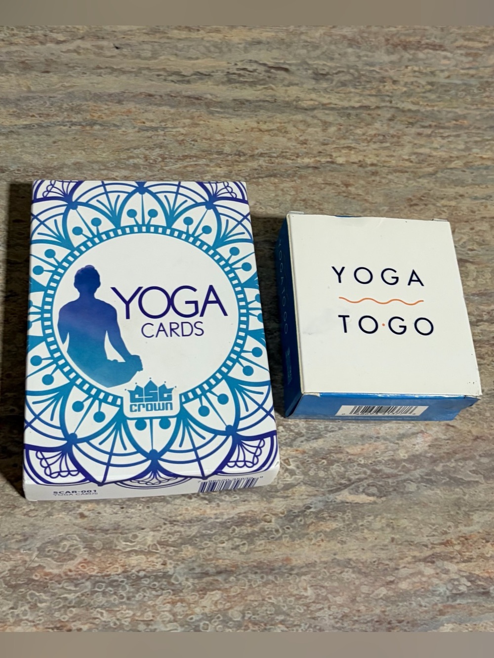 Yoga Cards 63-Card Deck by Crown & Yoga to go 25 cards and book with yoga strap
